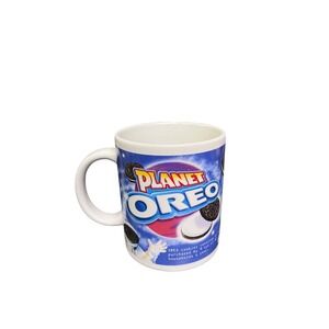 Planet Oreo Mug Coffee Cup Blue White Black‎ Oreo Cookies Space Theme